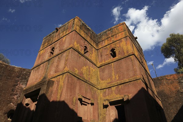 Rock churches in Lalibela, the rock church of St George, Bete Kiddus Georiys, Bete Ghiorgis Church,