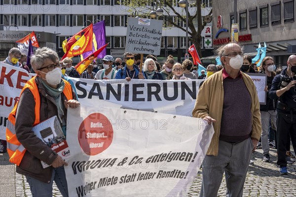 Demonstration against property companies such as Vonovia and others, against rent increases, for