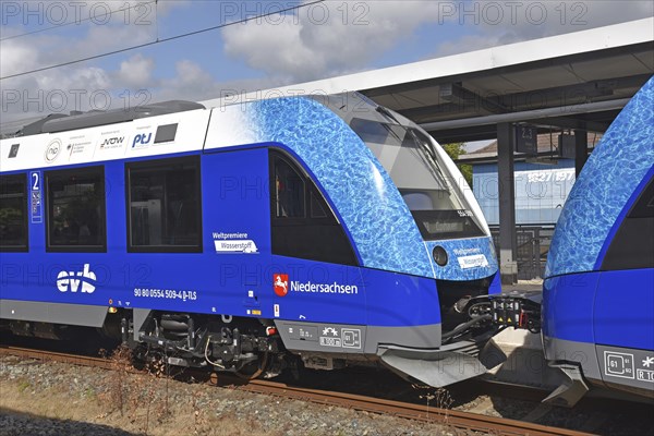 Europe, Germany, Lower Saxony, hydrogen train RB33 Cuxhaven, Bremerhaven, Bremervörde, Buxtehude,