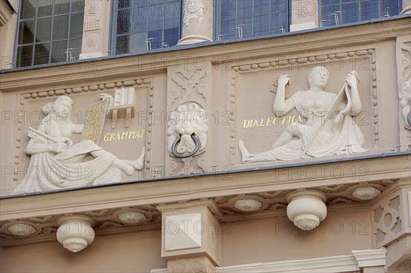 Facade of the town hall, Lemgo, North Rhine-Westphalia, Germany, Europe