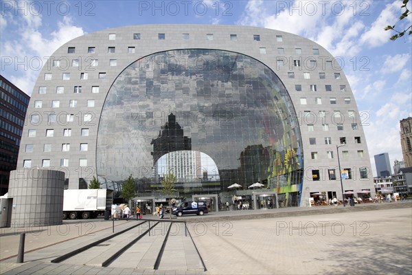 Markthal building in Binnenrotte, central Rotterdam, Netherlands, completed 2014 architects MVRDV