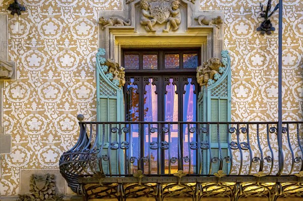 Barcelona, buildings along Passeig de Gracia avenue
