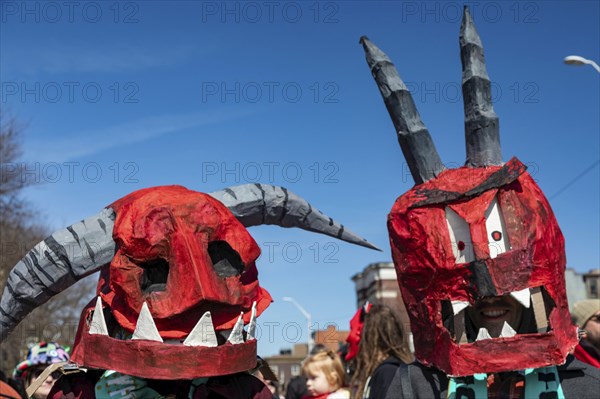 Detroit, Michigan, The Marche du Nain Rouge celebrates the coming of spring and banishes the Nain