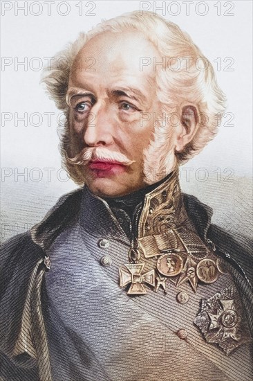 Hugh Gough, 1 Viscount Gough, 1779, 1869, British Field Marshal, Illustration from Gallery of