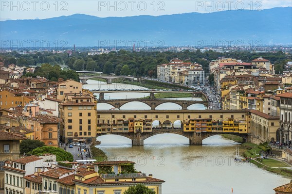 City view from Piazza Michelangelo on Ponte Vecchio, city view, travel, tourism, Florence, Italy,