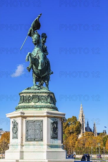 Archduke Karl Monument on Heldenplatz, Vienna, Austria, Europe