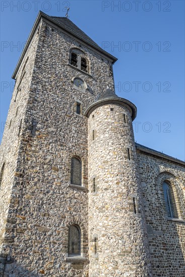 11th century Roman Sint-Pietersbandenkerk, St. Peter in Chains Church in the village Wintershoven