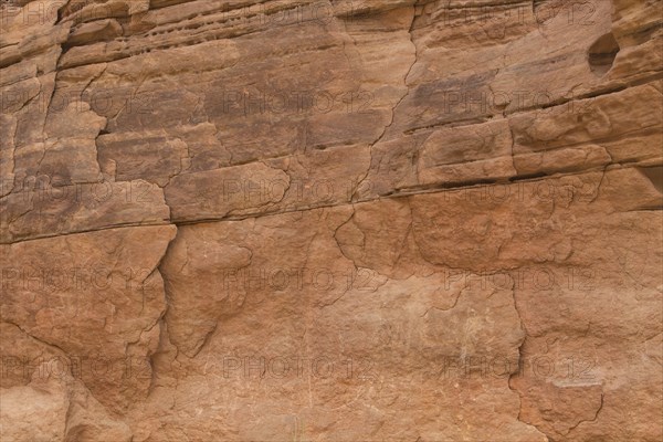 Natural texture of red rocks. Colored canyon, Egypt, desert, the Sinai Peninsula, Nuweiba, Dahab,