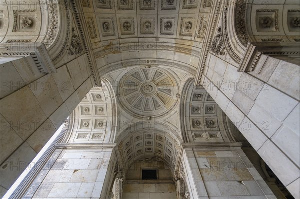 Zwinger Palace, Ceiling of the Semper gallery, Dresden, Saxony, Germany, Europe