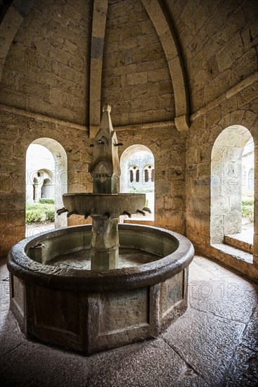 Romanesque Cistercian monastery, Abbaye du Thoronet, Département Var, Provence-Alpes-Côte d'Azur,