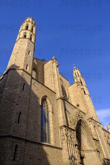 Basilica de Santa Maria del Mar, Barcelona, Catalonia, Spain, Europe