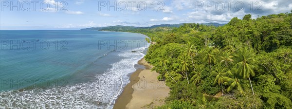 Panorama, Marino Ballena National Park, Osa National Park, dream beach and sea of the South
