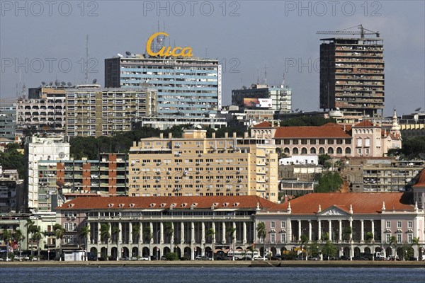 High-rise blocks in the business centre of Luanda, capital city of Angola, Southern Africa