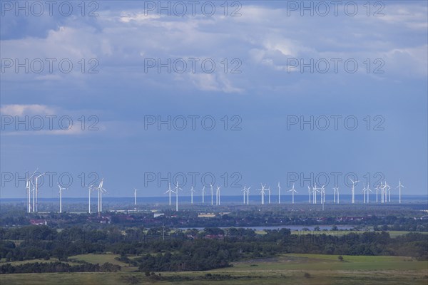 Wind farm near Brottewitz, Liebschützberg, Liebschütz, Saxony, Germany, Europe
