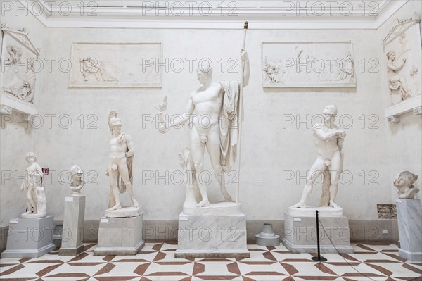Possagno, Italy, June 2022: Antonio Canova Museum interior, ancient art exhibition, indoor, Europe