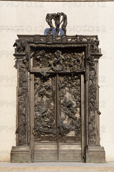 The Gates of Hell by Auguste Rodin, Rodin museum, Paris, Ile de France, France, Europe