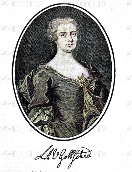 Luise Adelgunde Victorie Gottsched, née Kulmus, 11 April 1713, 26 June 1762, was a German writer in
