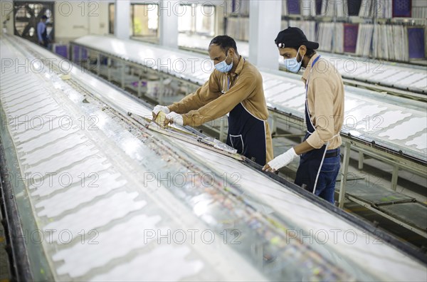 Anwar Khawaja Industries PVT. LTD produces footballs for the Bundesliga, among others. Sialkot, 23