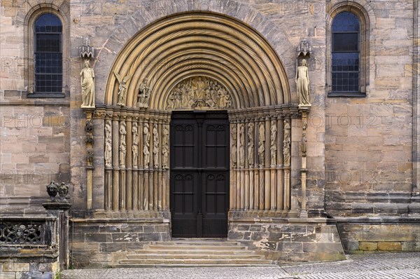 Prince's portal, main portal, Bamberg Cathedral of St Peter and St George, Bamberg, Upper