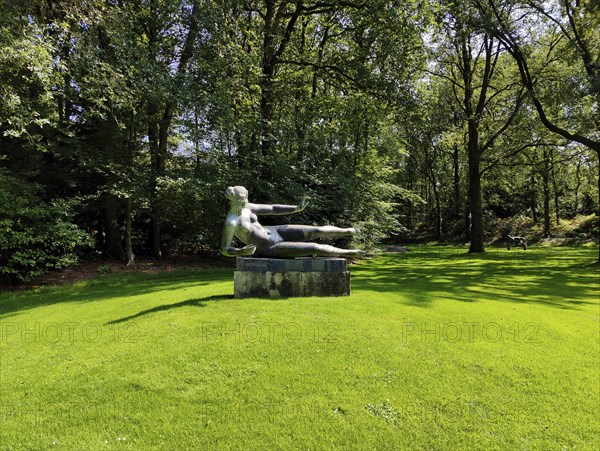 Sculpture park with a sculpture by Aristide Maillol, classical modernism, De Hoge Veluwe National
