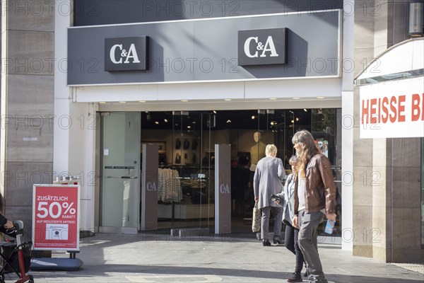 Shop of the clothing company C&A in the city centre of Mannheim