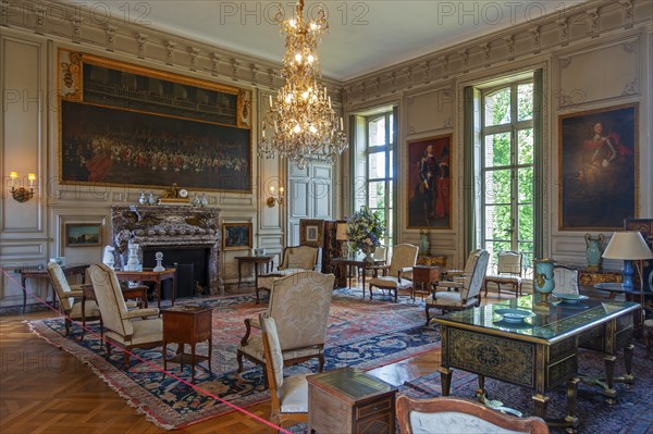 Salon des Ambassadeurs at Château de Bel?il, Baroque castle in Beloeil and residence of the princes