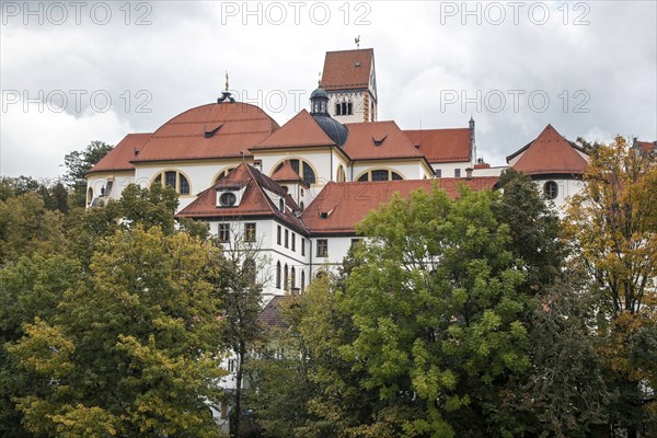 Sankt Mang Monastery, Füssen, Ostallgäu, Allgäu, Swabia, Bavaria, Germany, Europe