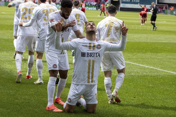20.04.2024, Football 2nd Bundesliga, Season 2023/24, Matchday 30: 1. FC Kaiserslautern vs SV Wehen