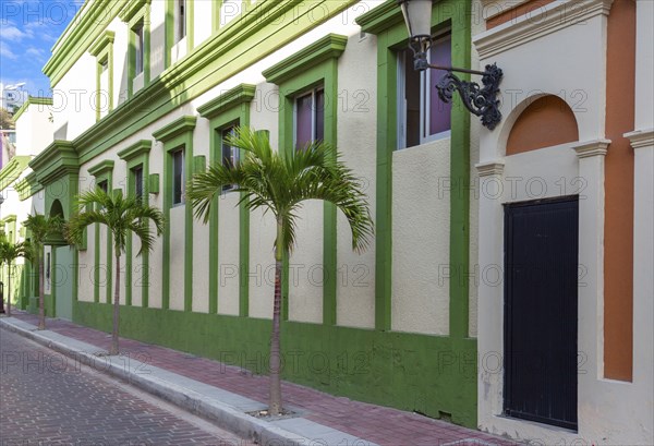 Mexico, Mazatlan, Colorful old city streets in historic city center, Central America