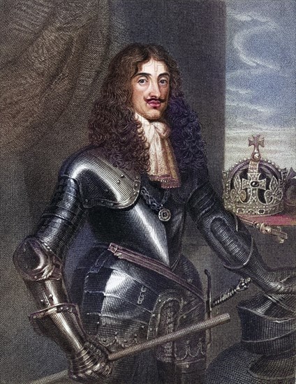 Charles II, also known as The Merry Monarch, 1630-1685, King of Great Britain and Ireland. From the