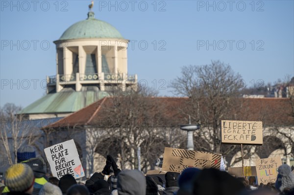 Recordings as part of the demonstration Haltung zeigen! against the AfD's Nazi deportation plans on