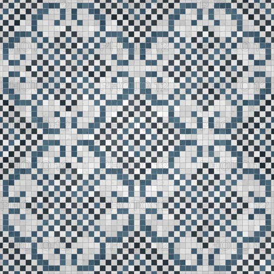 Mosaic tiles background, seamless vector pattern