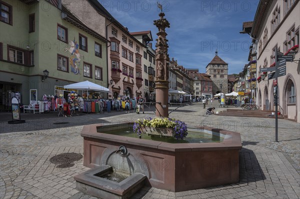 Apostelbrunnen, Hauptstr., Rottweil, Baden-Württemberg, Germany, Europe