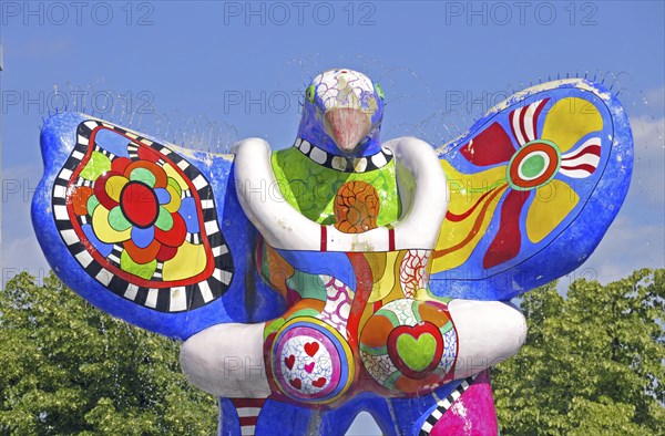 Fountain Lifesaver by Niki de Saint Phalle and Jean Tinguely, Königstraße, Duisburg, North