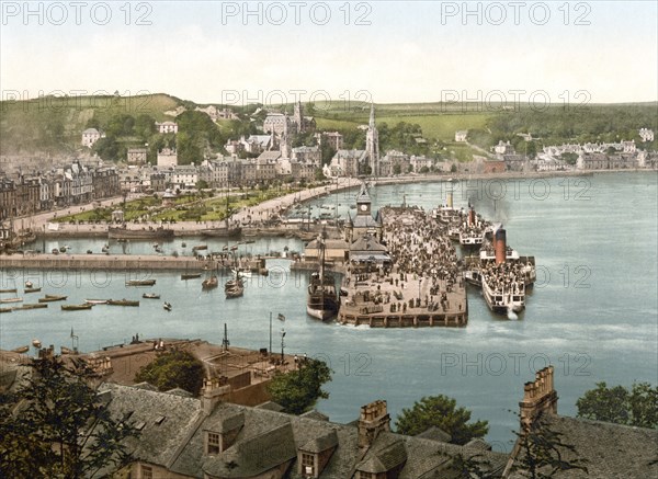 Rothesay, the capital of the Isle of Bute in the Scottish Council Area Argyll and Bute, Scotland,