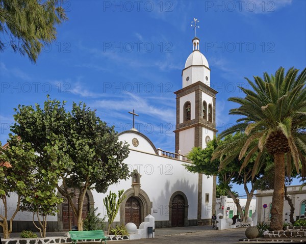 Church Iglesia de San Ginés, historic church built in 1665, Arrecife, Lanzarote, Canary Islands,