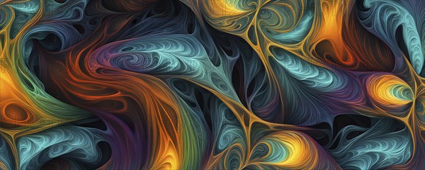 Abstract illustration of fractal patterns found in nature representing the application of