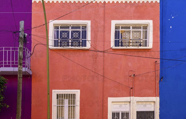 Colorful colonial Guadalajara houses and streets in historic city center Centro Historico near