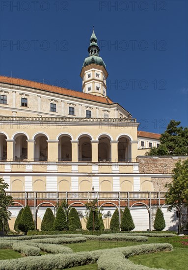 Mikulov Castle gardens, Czech Republic, Europe