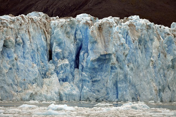 The glacier tongue calves into the Pacific, Columbia Glacier, Prince William Sound, Alaska, USA,