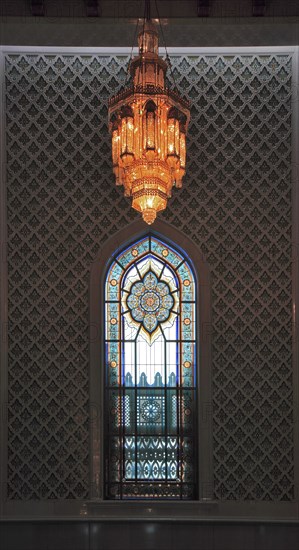 The Great Sultan Qabus Mosque in Muscat is the main mosque in Oman. It is considered one of the