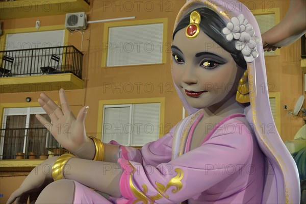 Falla character at the Fallas festival, Denia, Costa Blanca, Spain, Europe