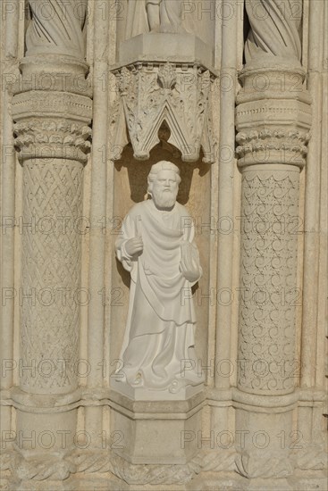 Depiction of a Saint at the entrance, Šibenik Cathedral or Katedrala sv. Jakova, Unesco World