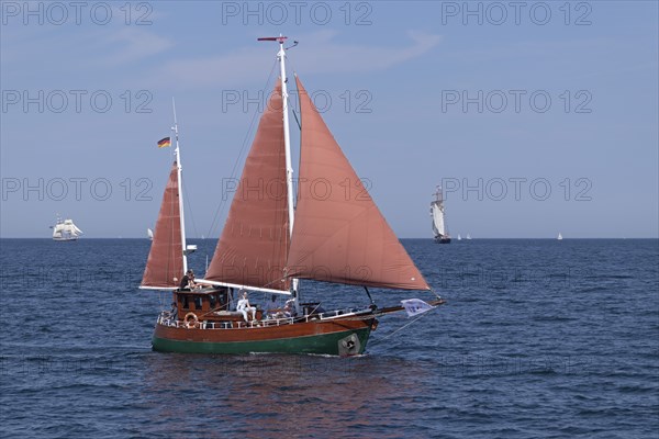 Sailing ship, Baltic Sea, Hanse Sail, Warnemünde, Rostock, Mecklenburg-Western Pomerania, Germany,