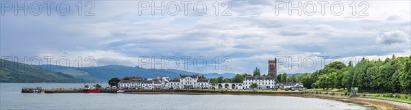 Panorama of Inveraray, Loch Fyne, Argyll, Scotland, UK