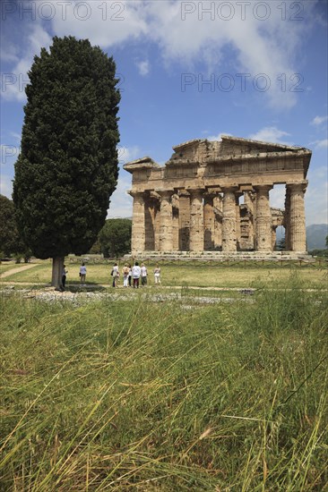 Temple of Poseidon, 2nd Temple of Hera, in Paestum, Campania, Italy, Europe
