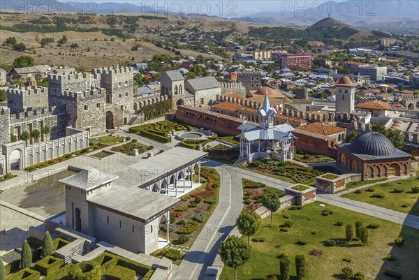 Rabati Castle is a medieval castle complex in Akhaltsikhe, Georgia. View from above