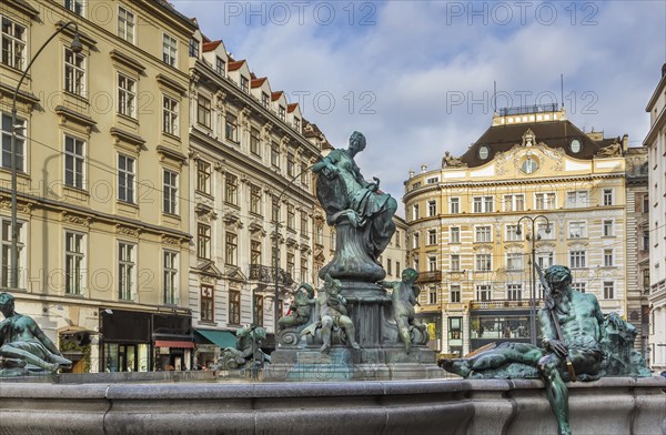 Donner Fountain was created between the years 1737 and 1739 by sculptor Georg Raphael Donner. This