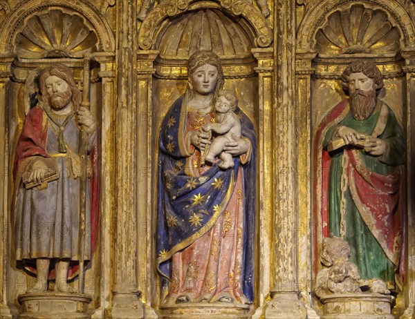 Virgin Mary with the Child in the Santa Fe or San Bartolome Chapel of the Cathedral, Santiago de