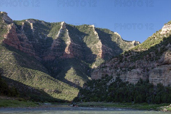 Dinosaur, Colorado, Mountains along the Green River in Dinosaur National Monument. The river is